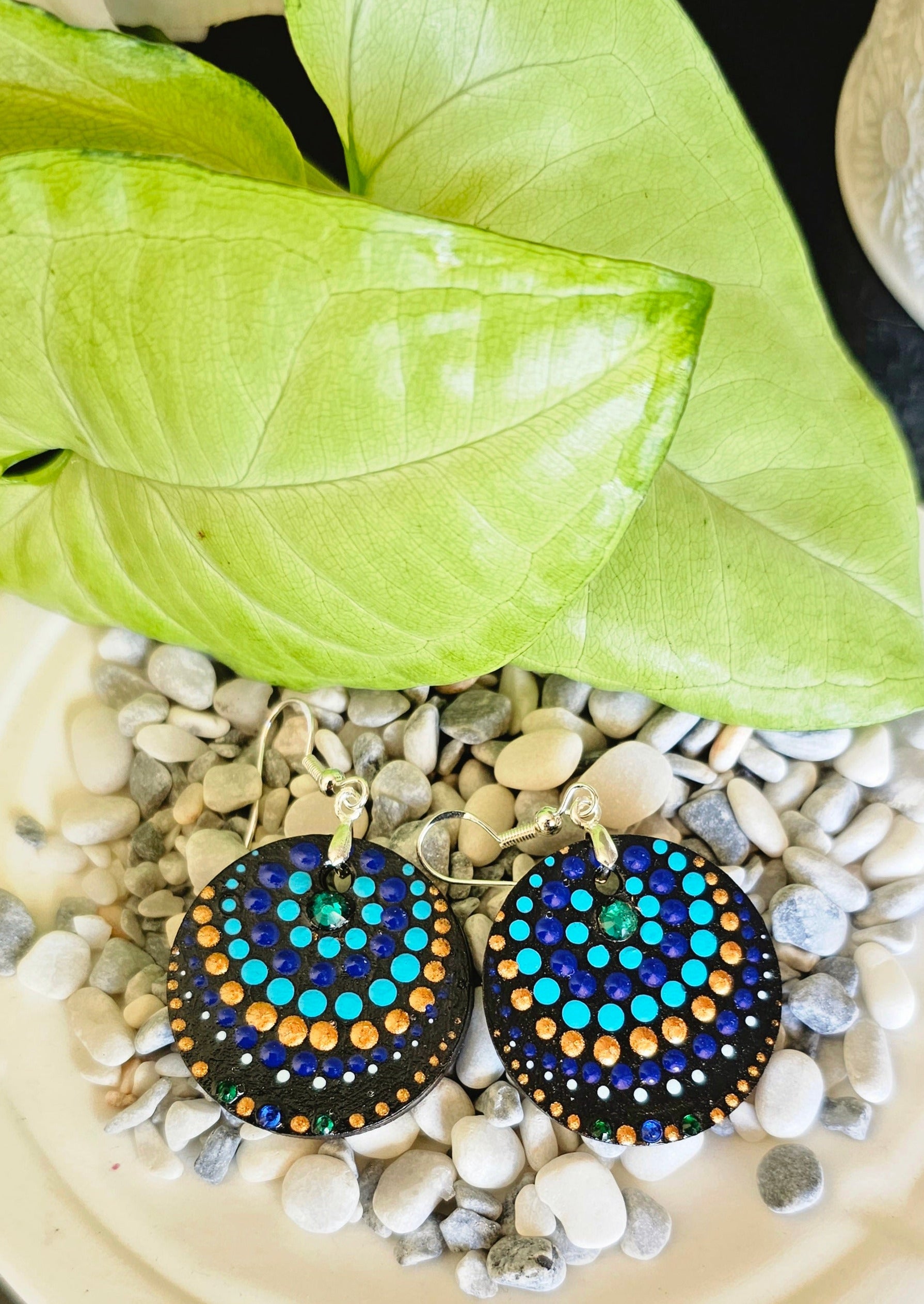 Handcrafted Dot Mandala Earrings – Crafts Bucket