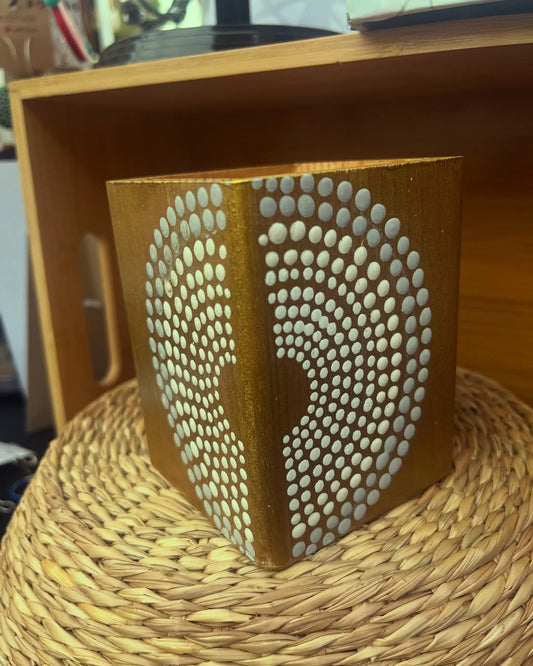 Hand Painted Mandala Pen Holders
