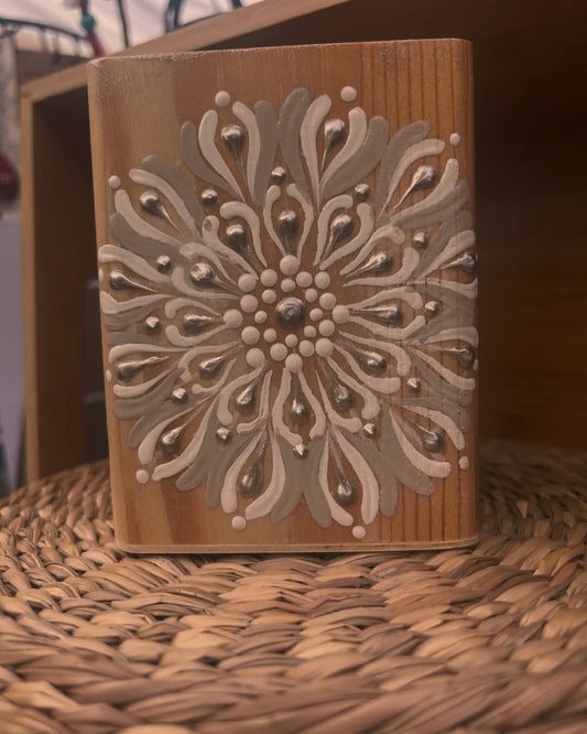 Hand Painted Mandala Pen Holders