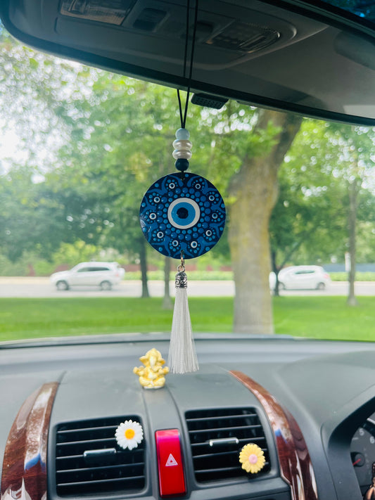 Double Sided Handcrafted Evil Eye Car Hangings