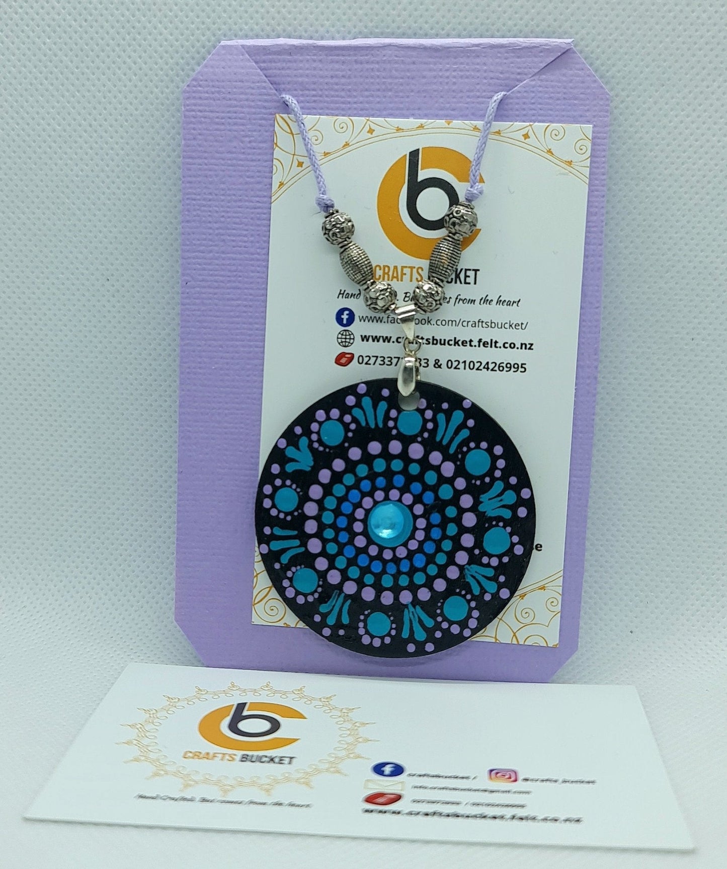 Adjustable Mandala Dotted Pendant Necklace - Crafts Bucket