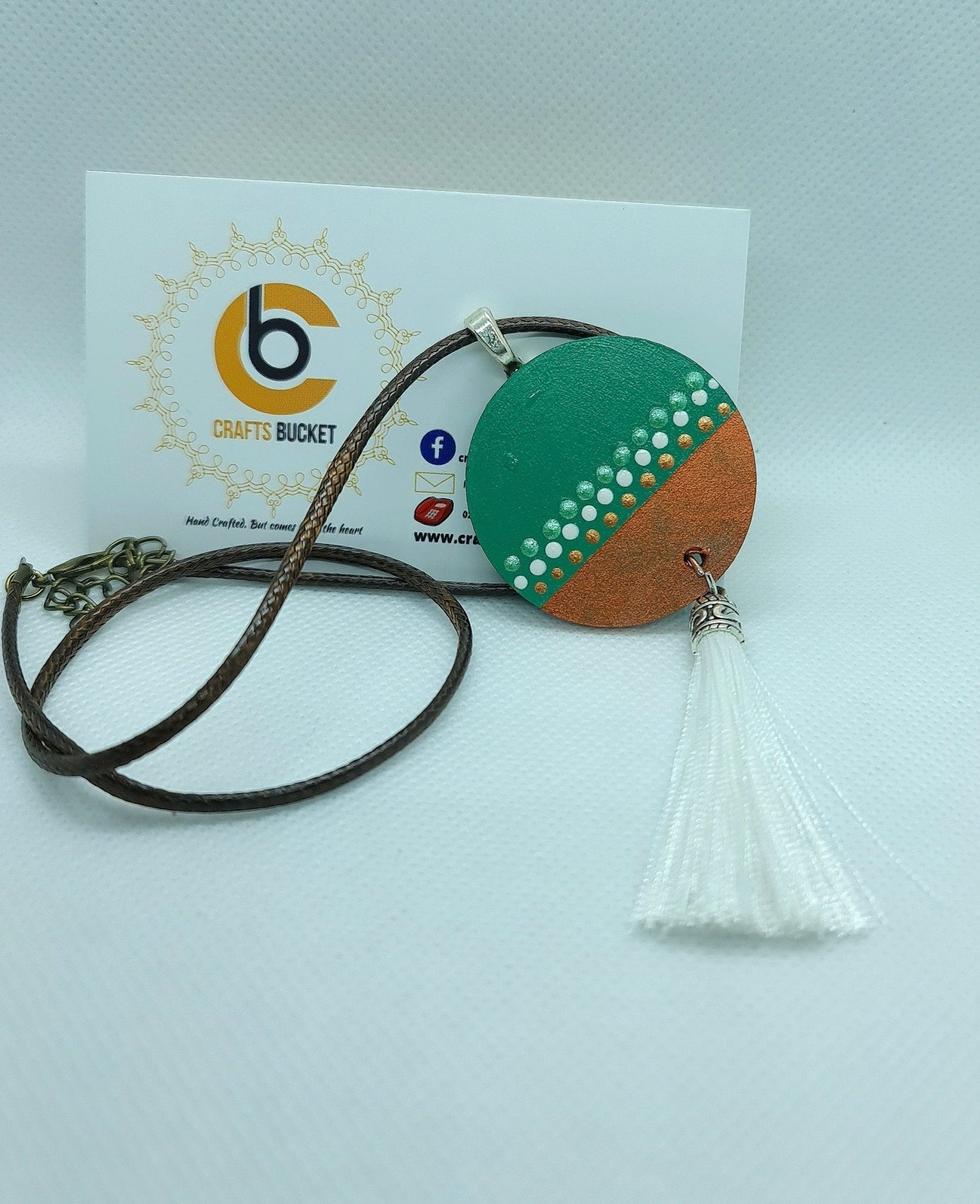Adjustable Mandala Dotted Pendant Necklace - Crafts Bucket