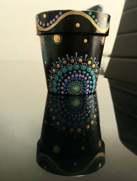 Handpainted Mandala Plant Pots