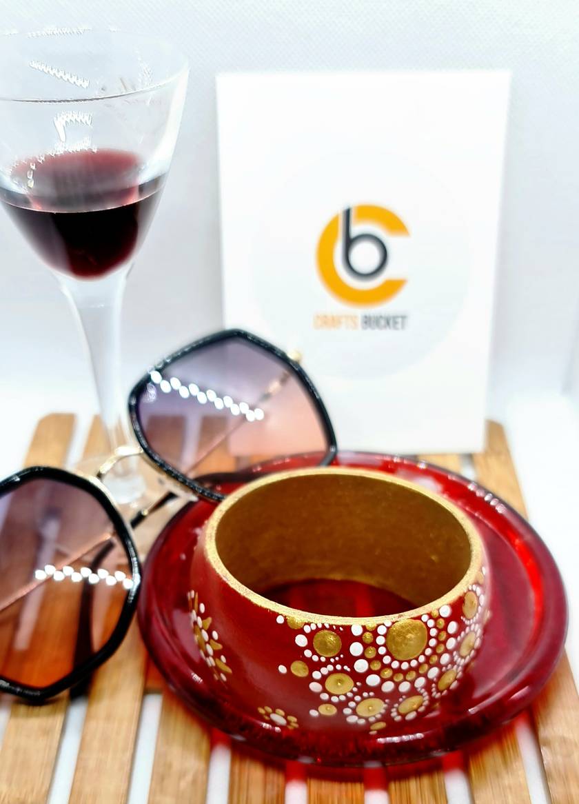 Unique Wooden Mandala Bangles