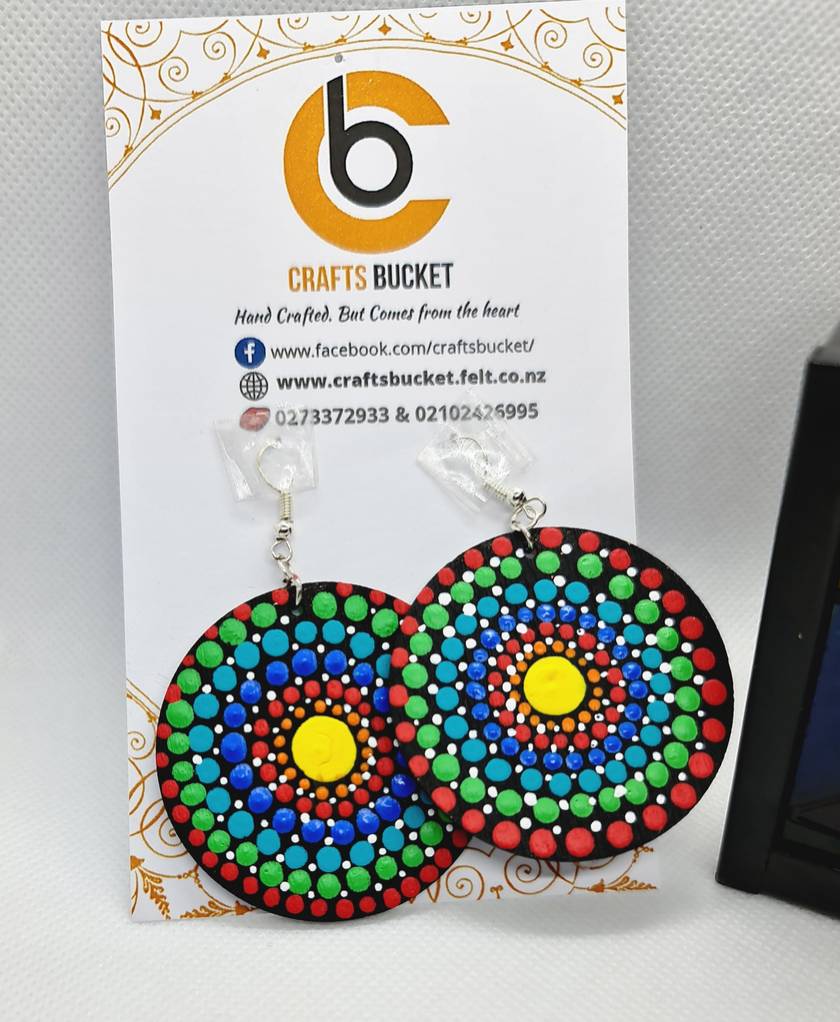 Mndala Dotted Dual Earrings