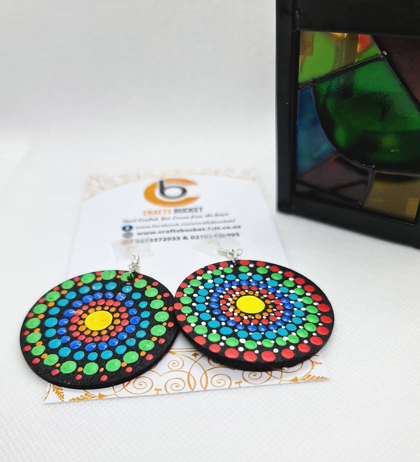 Mndala Dotted Dual Earrings