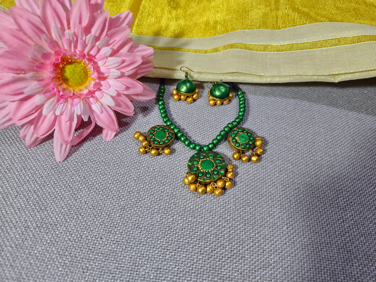 Customised Kids Ethnic Clay Jewellery Set