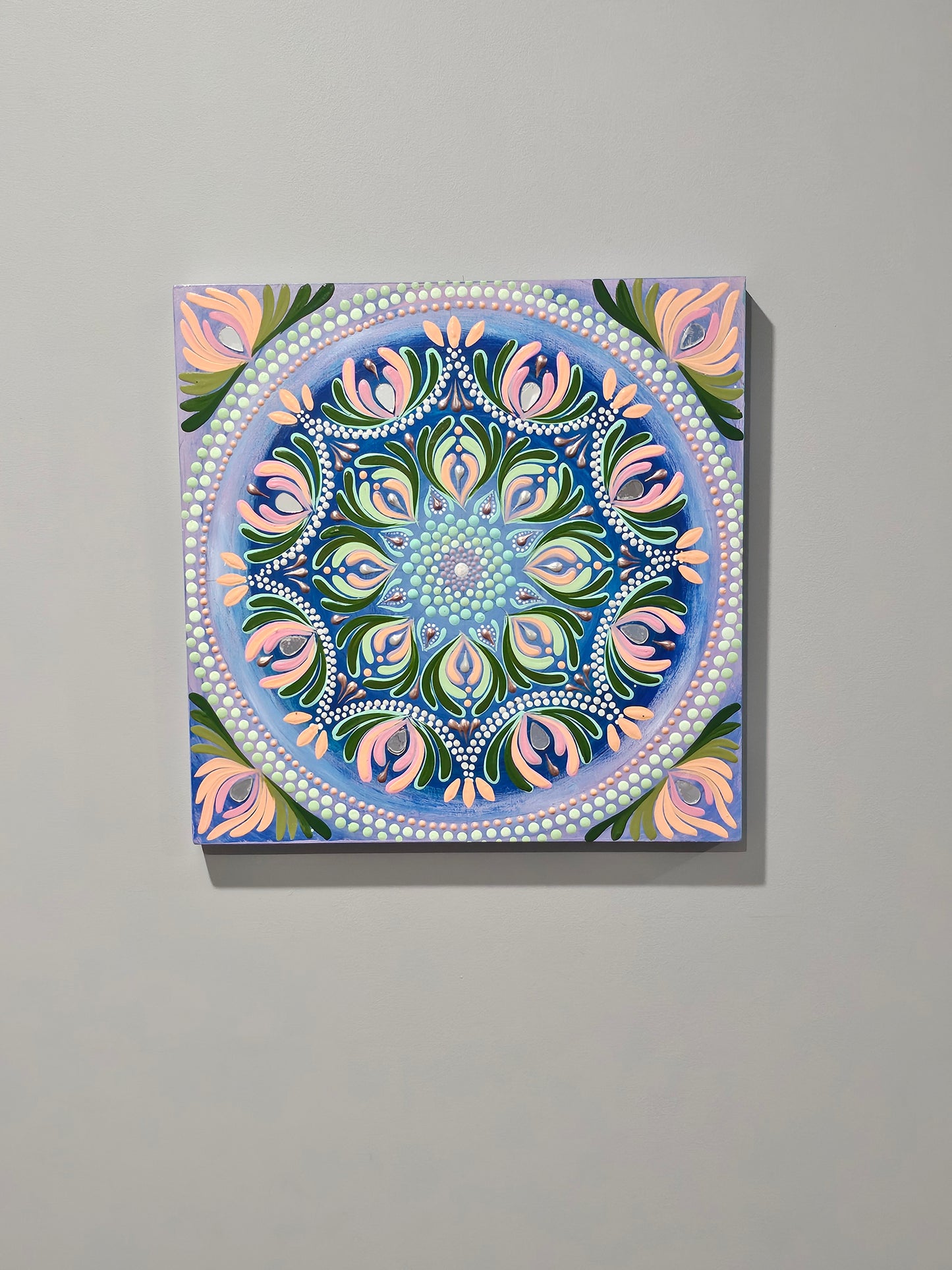 Serene Garden Bloom Original Mandala Paintings