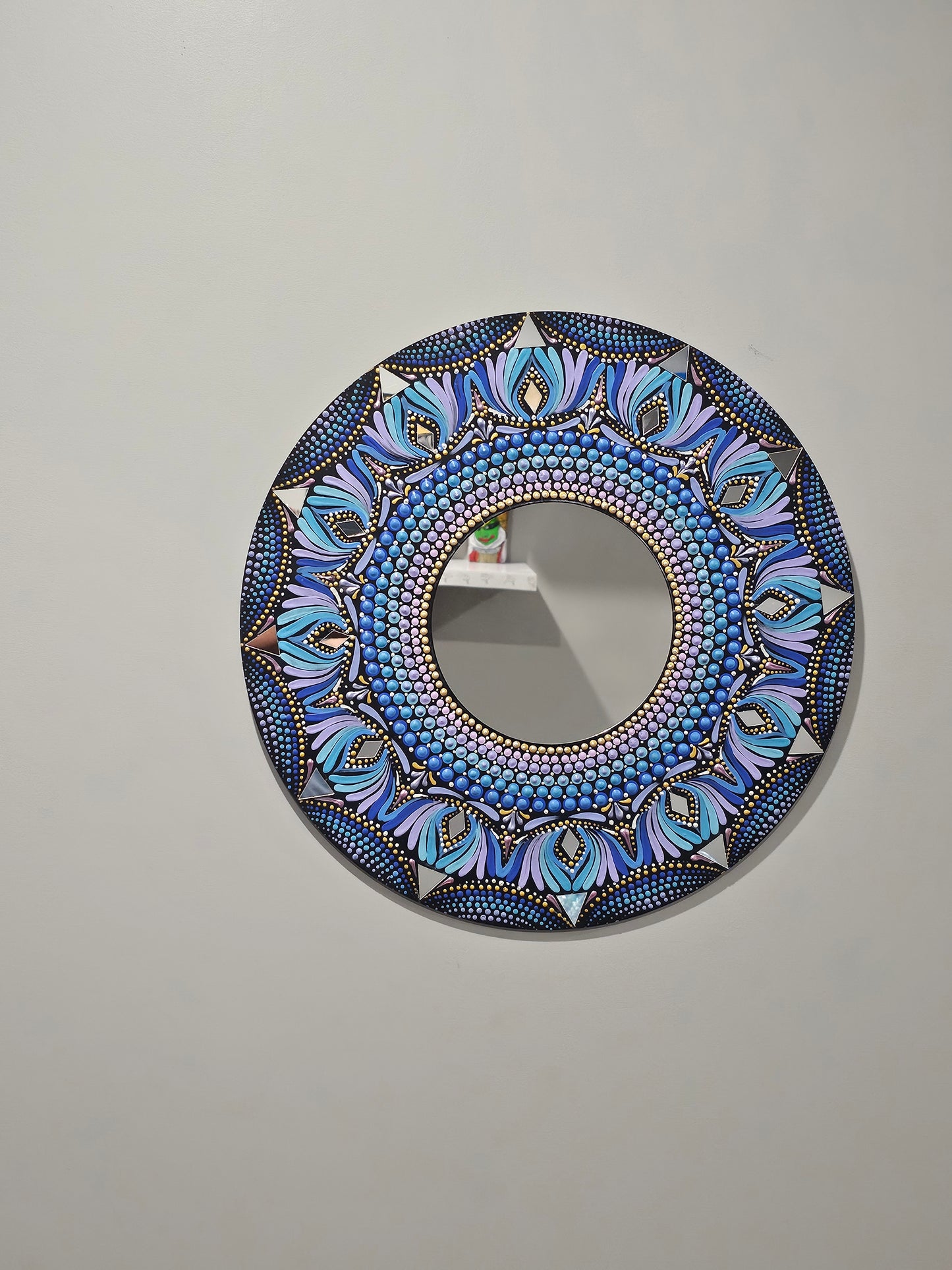 Celestial Reflection Mirror Mandala Paintings