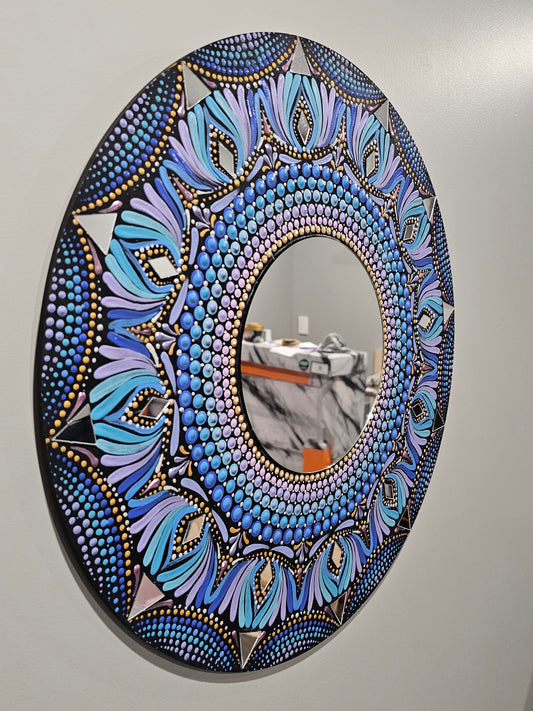 Celestial Reflection Mirror Mandala Paintings