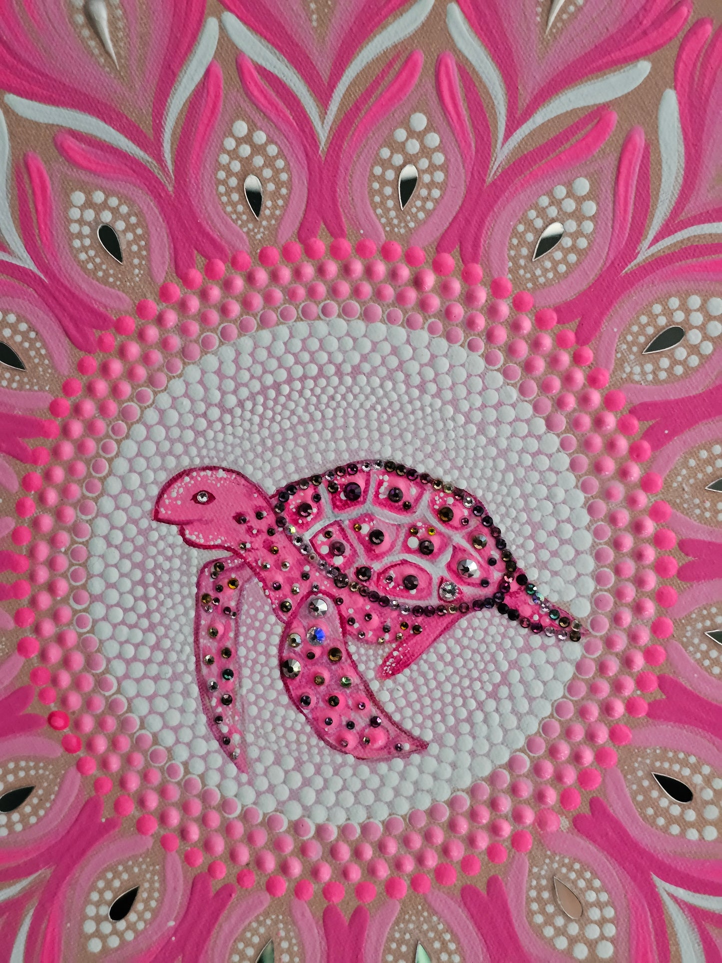 Blossom Tide: One-of-a-kind Commissioned Mandala Original Paintings