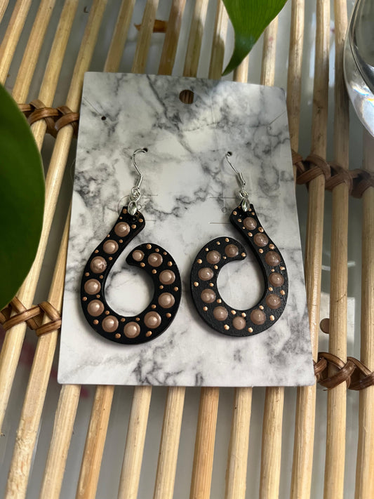 Koru Inspired Dotted Earrings