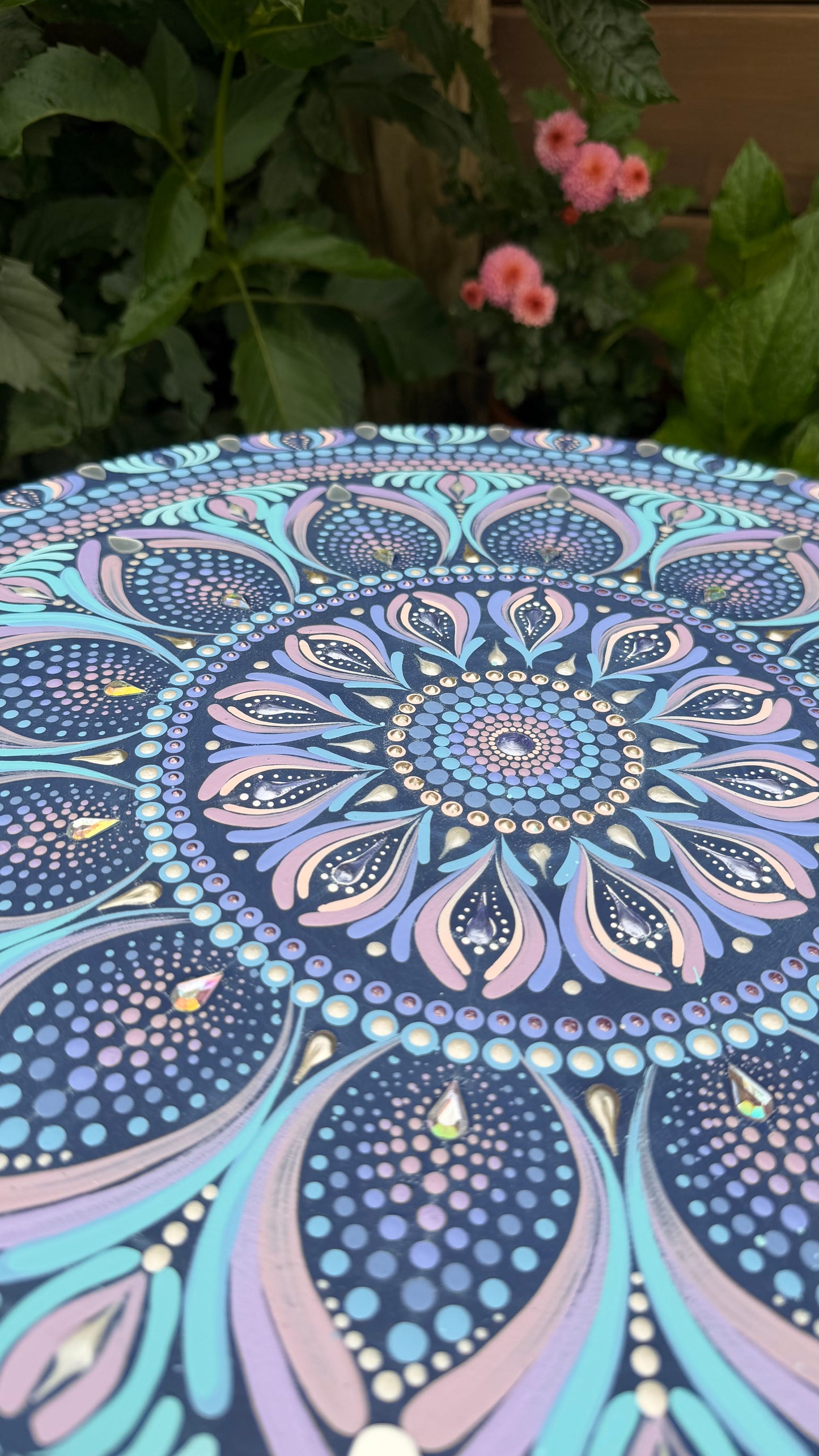 Mystic Twilight Bloom Original Mandala Paintings