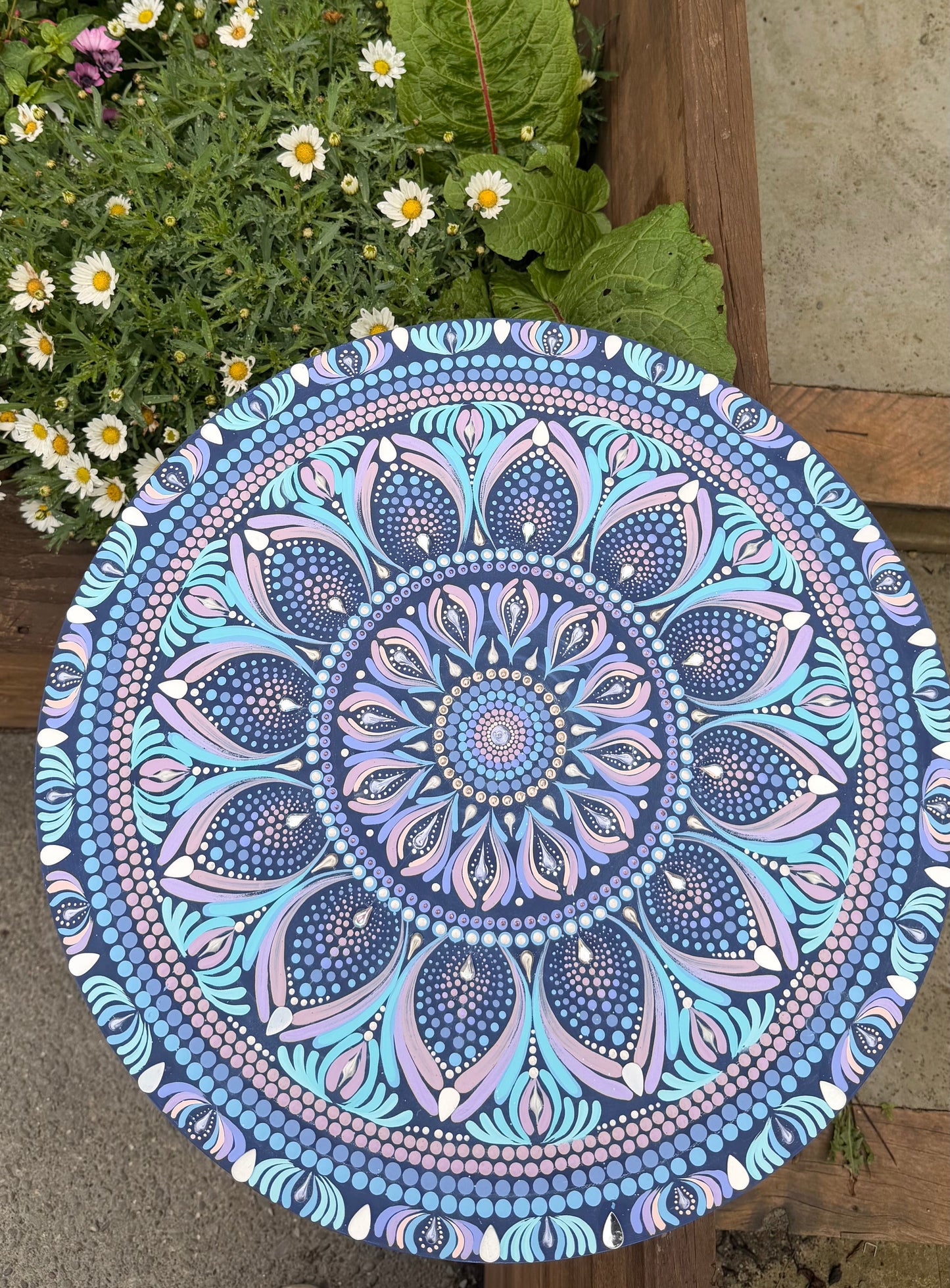 Mystic Twilight Bloom Original Mandala Paintings