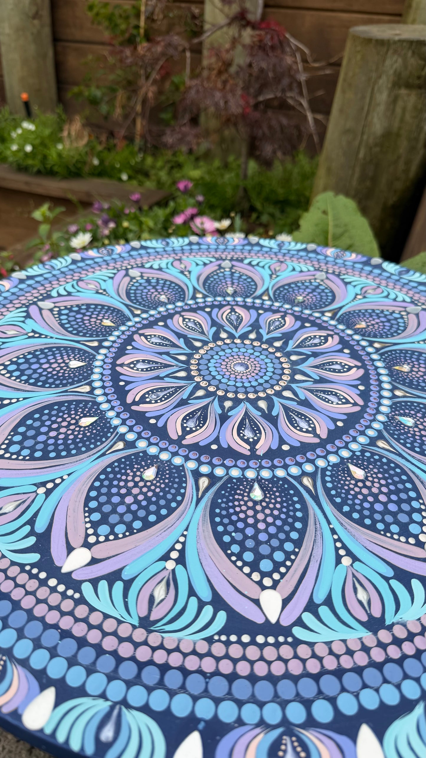 Mystic Twilight Bloom Original Mandala Paintings