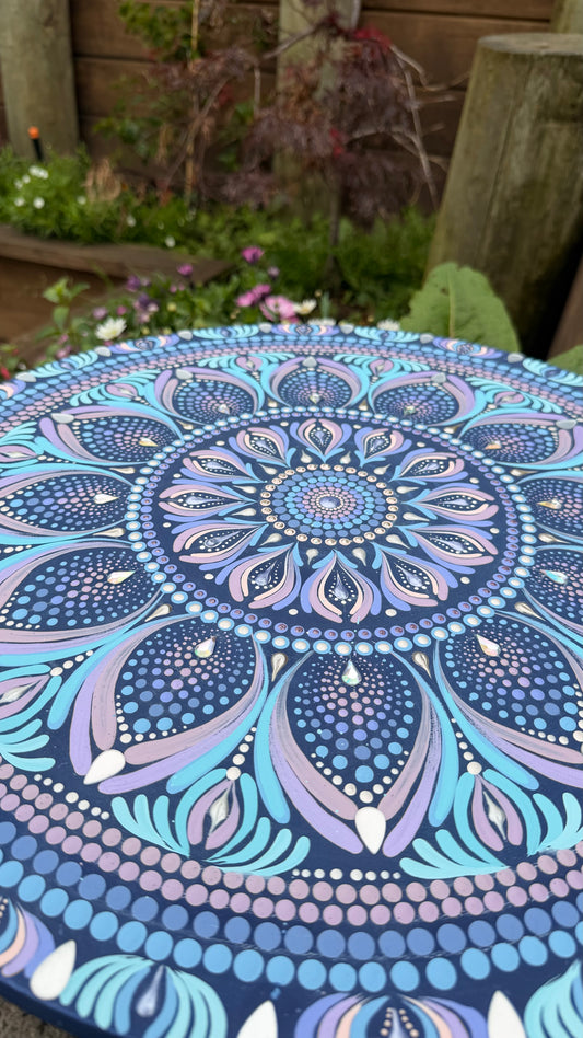 Mystic Twilight Bloom Original Mandala Paintings