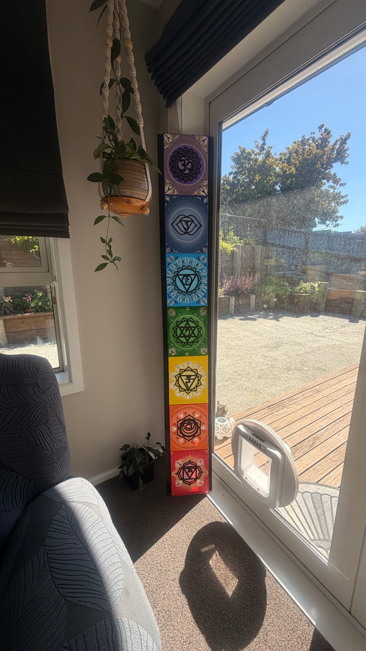 Seven Sacred Chakras Alignment, Energy & Inner Flow Mandala Paintings