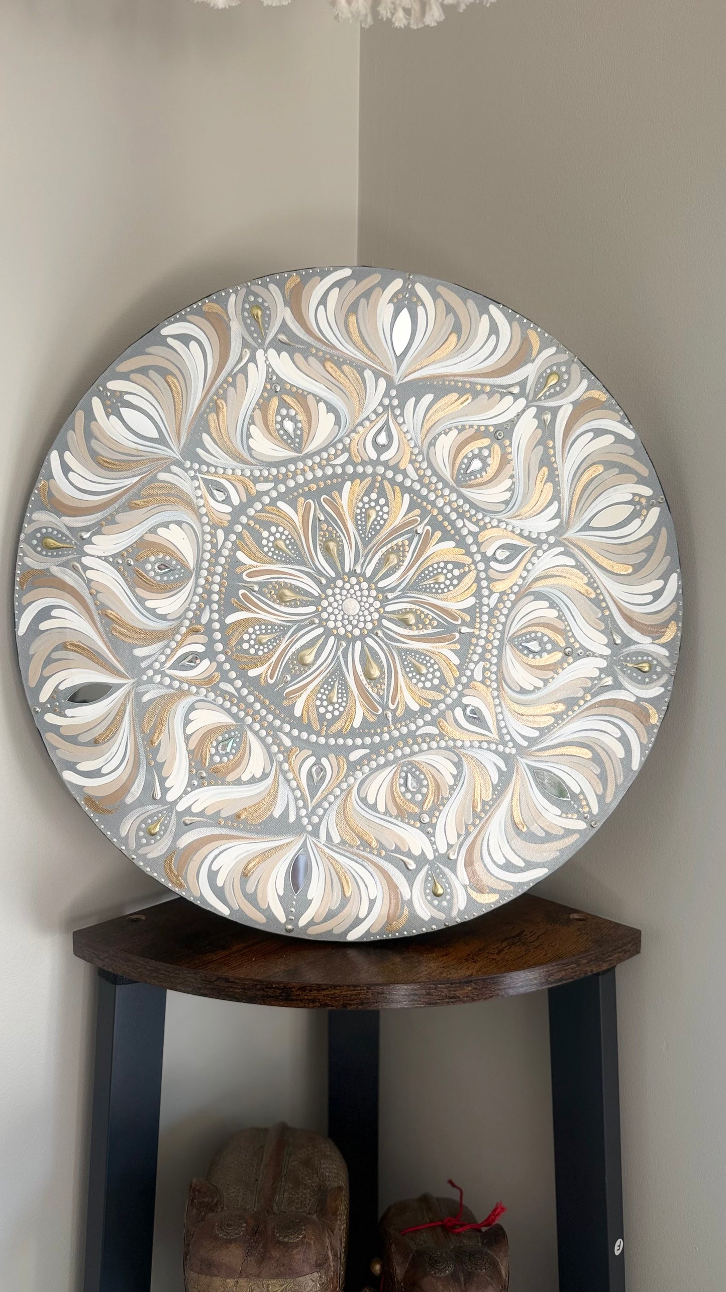 Gilded Serenity Mandala Paintings