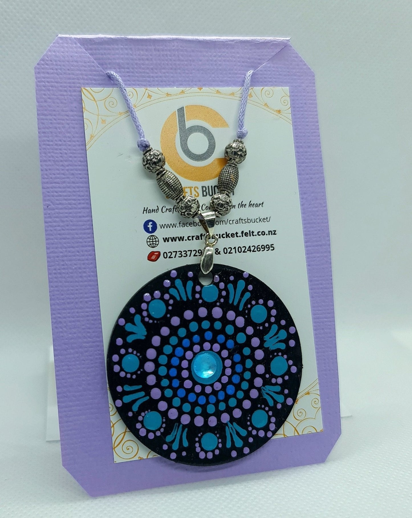 Adjustable Mandala Dotted Pendant Necklace - Crafts Bucket