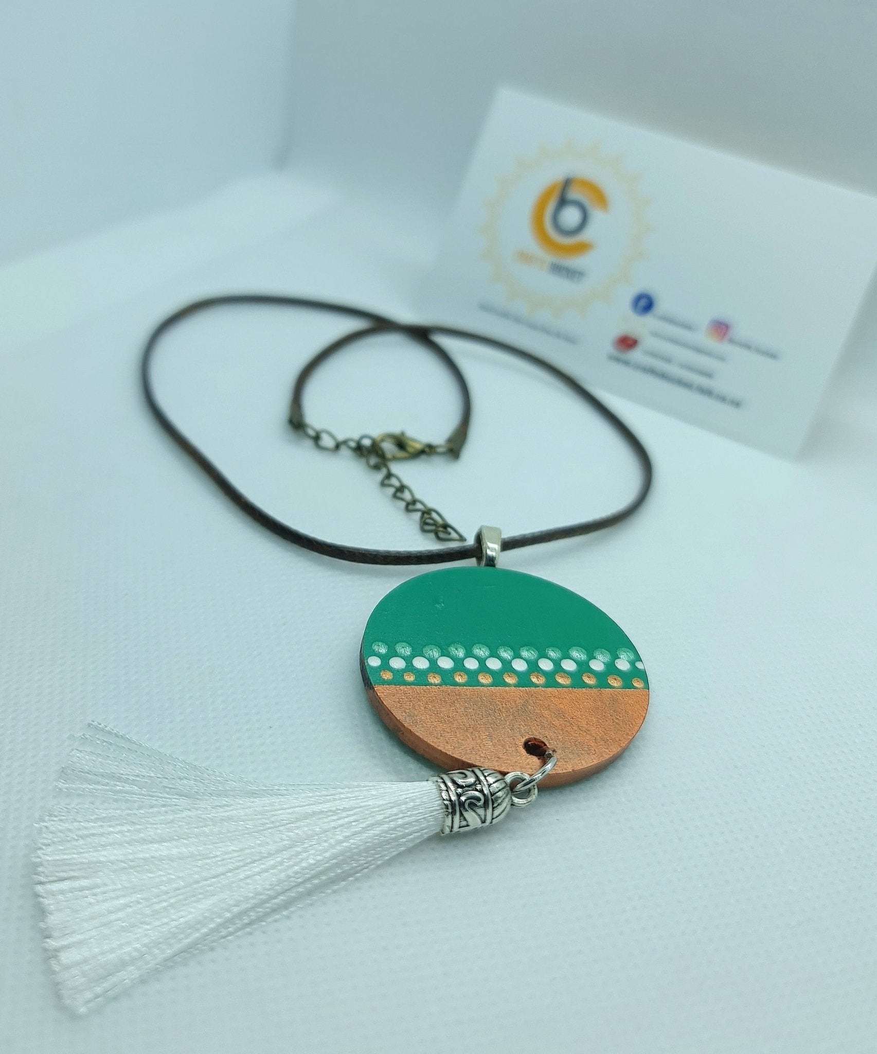 Adjustable Mandala Dotted Pendant Necklace - Crafts Bucket