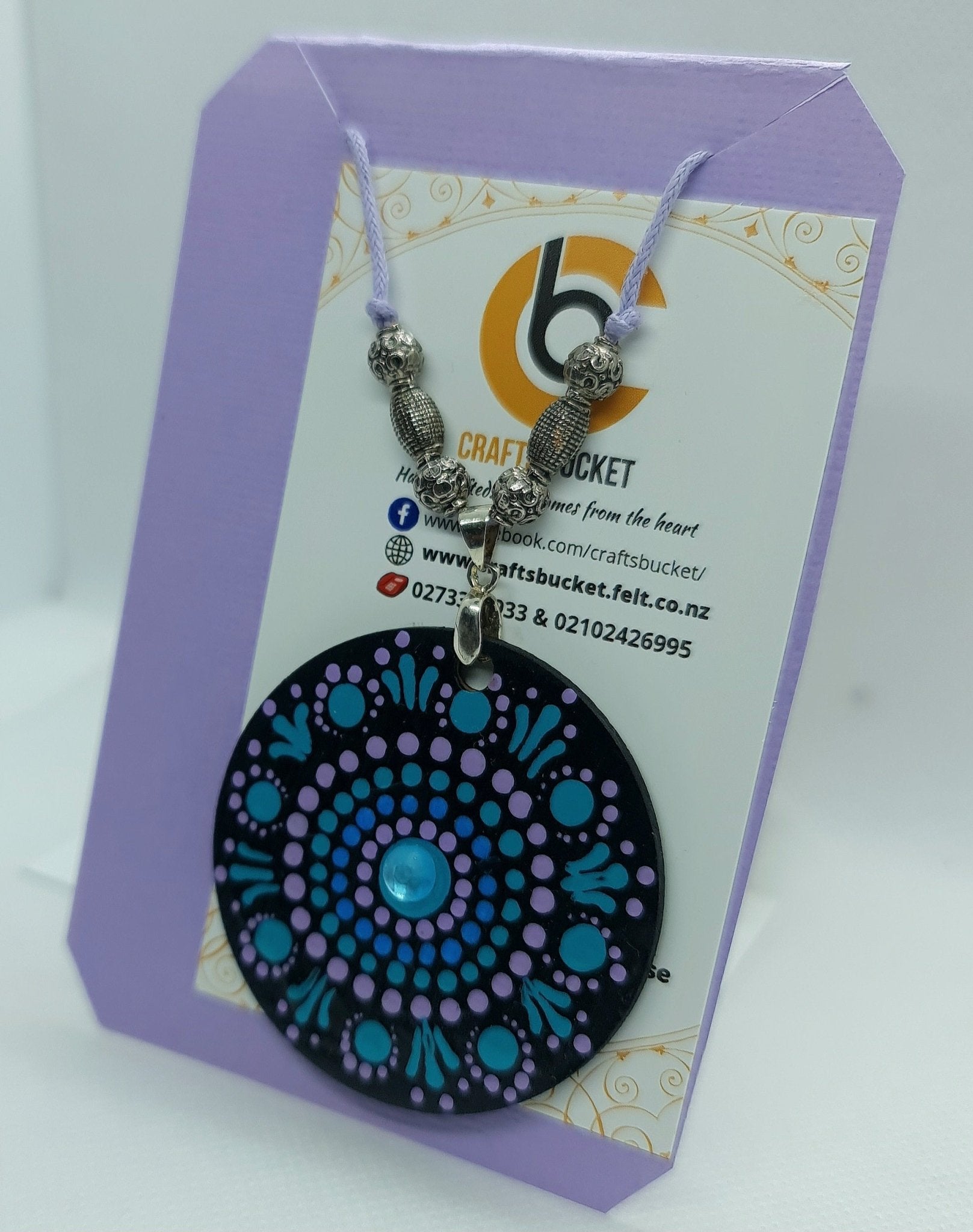 Adjustable Mandala Dotted Pendant Necklace - Crafts Bucket