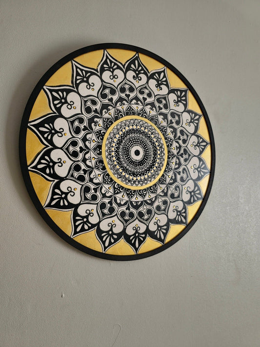 "Divine Circles: Flourish Hand Drawn Mandala" Paintings - Crafts Bucket
