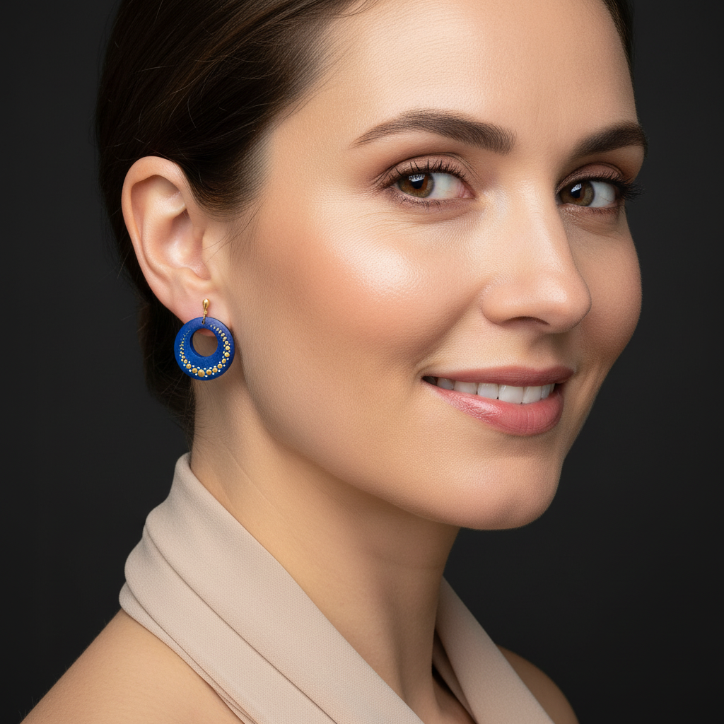 Hand painted Christmas Seasonal Earrings