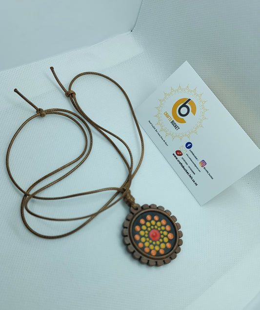 Handpainted Adjustable Dot Mandala Necklaces