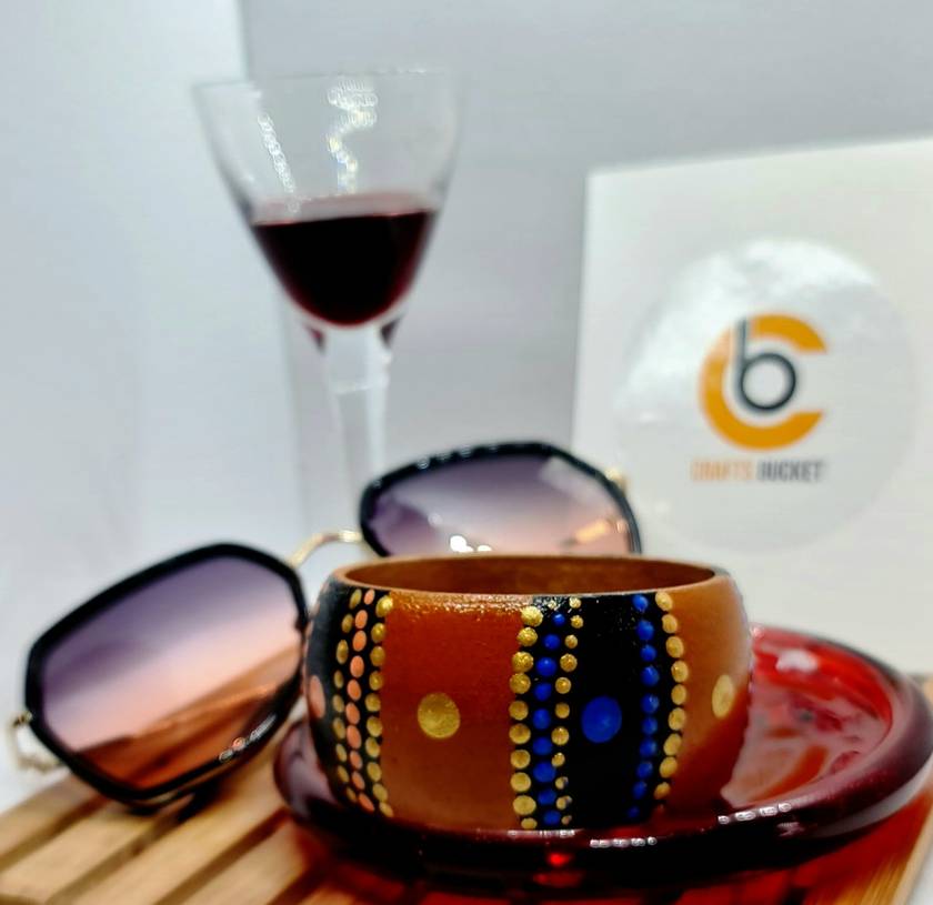 Unique Wooden Mandala Bangles
