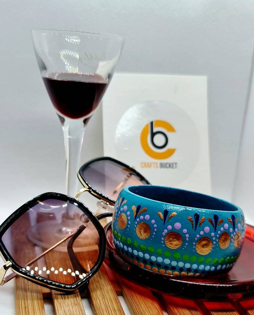 Unique Wooden Mandala Bangles