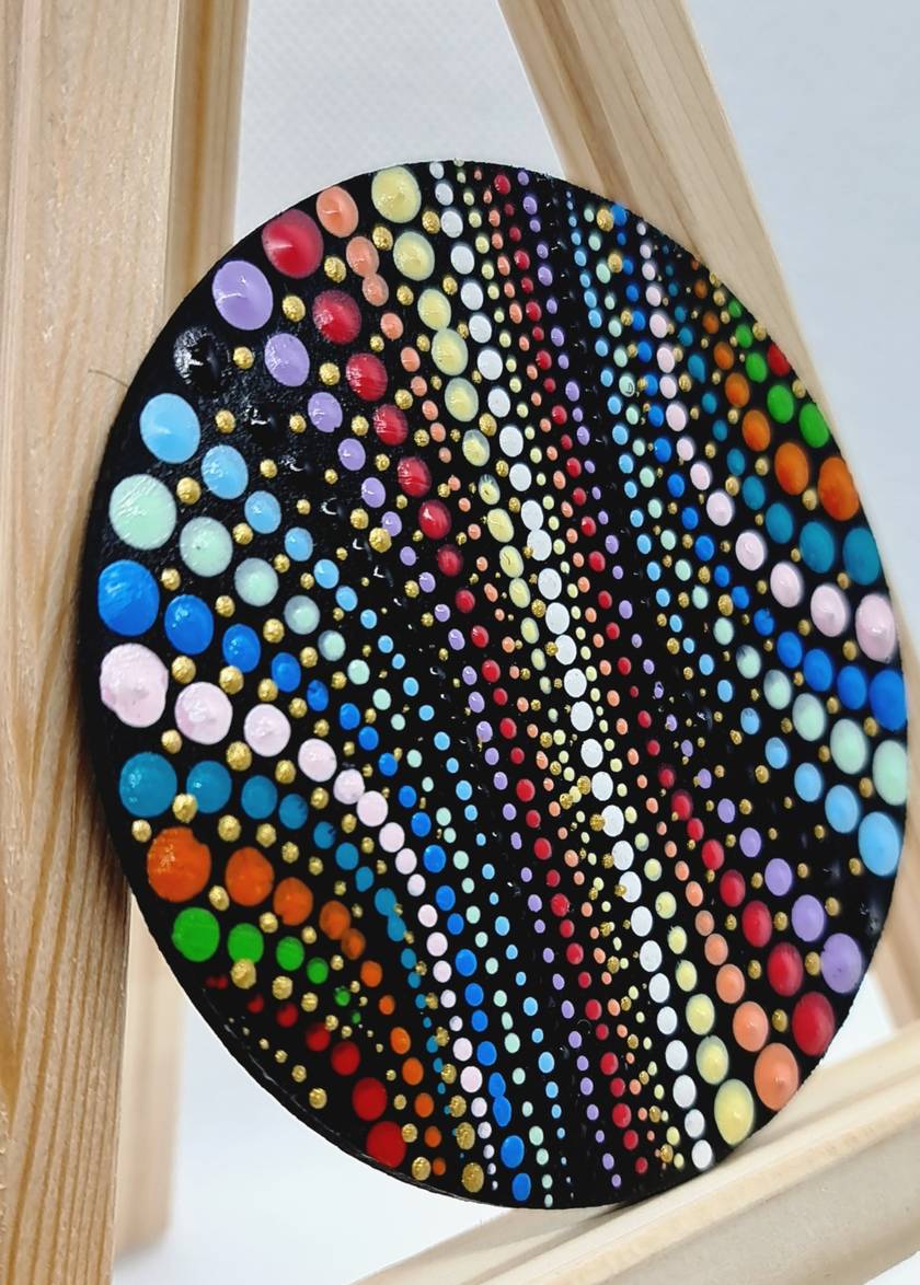 Colourful Dot mandala Fridge Magnets
